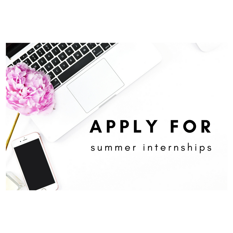 Summer Internships | Now Accepting Applications